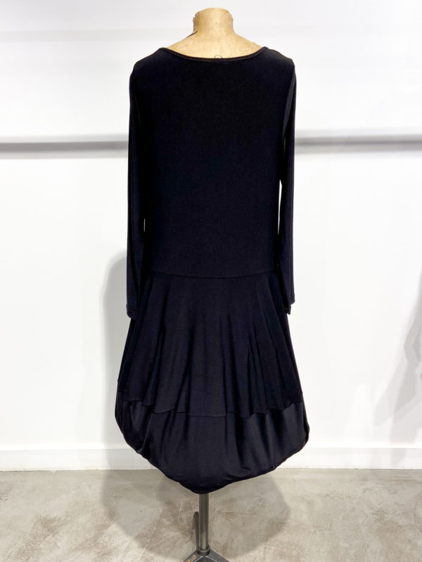 vêtements koko marina créateur français robe zushi noir hiver 2021 lyon kazak