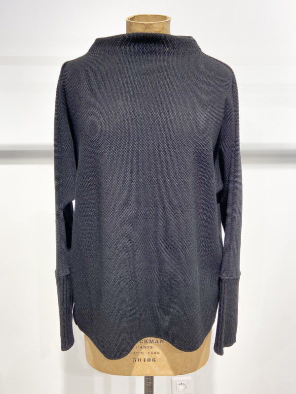 vêtements créateur elemente clemente vente en ligne pull paro noir merinos boutiquekazak lyon