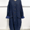 vêtements créateur hannoh wessel allemand vente en ligne manteau monica bleu marine boutiquekazak lyon