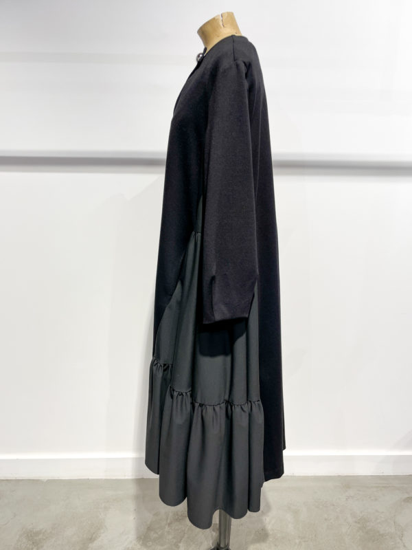 vêtements femme créateur meimeij italien vente en ligne robe A02 noir boutiquekazak lyon