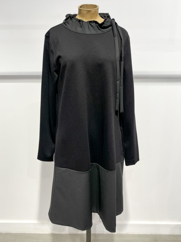 vêtements femme créateur meimeij italien vente en ligne robe A07 noir boutiquekazak lyon