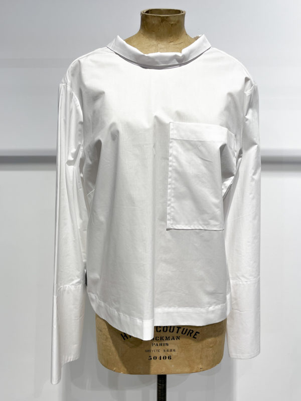 vêtements femme créateur meimeij italien vente en ligne chemise E01 blanc noeud boutiquekazak lyon