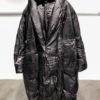 manteau long taupe violet chaud plume rundholz hiver femme vente en ligne boutiquekazak lyon