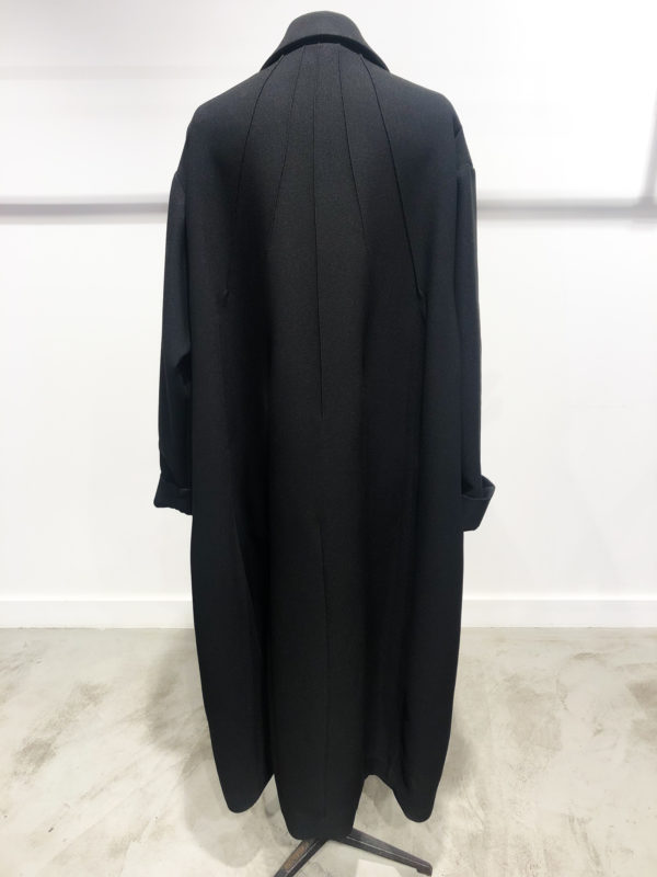 manteau long noir créateur nuovo borgo hiver femme vente en ligne boutiquekazak lyon