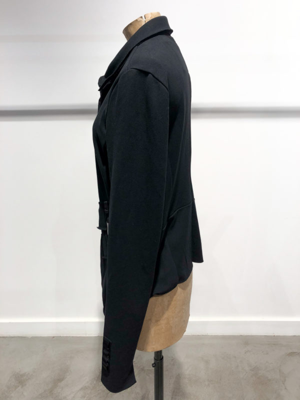 veste lara croft rundholz noir créateur allemand femme vente en ligne boutiquekazak lyon